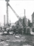 Steam Driven Piling Rig